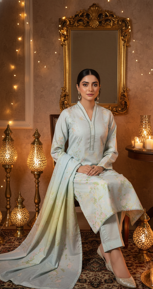 Rich Berry Magenta Crepe Silk Suit with Dupatta - Printed Floral Design for Formal, Wedding & Party Wear in UK | Pakistani Suits