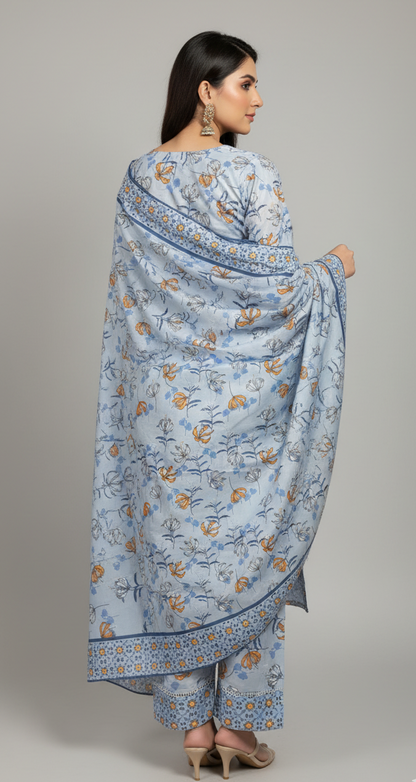 Luxury Pakistani Crepe Silk Shalwar Kameez with Dupatta - Embroidered Floral Suit for Eid, Wedding & Party in UK | Pakistani Suits