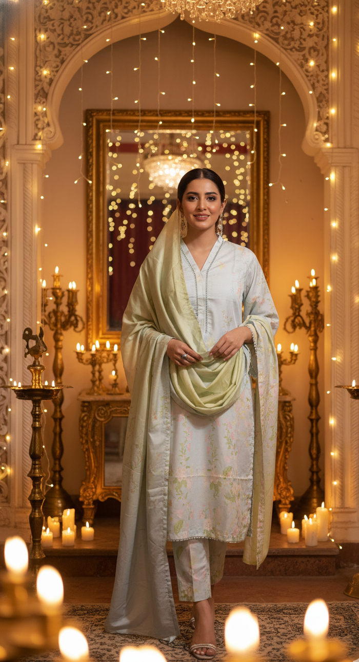 Rich Berry Magenta Crepe Silk Suit with Dupatta - Printed Floral Design for Formal, Wedding & Party Wear in UK | Pakistani Suits