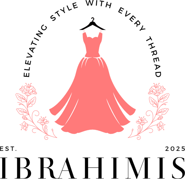 Logo of Ibrahimis with a pink dress on a white background